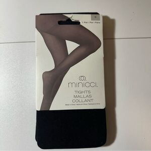 Minicci Tights Black Size Small Black‎ 87% Nylon 13% Spandex Women